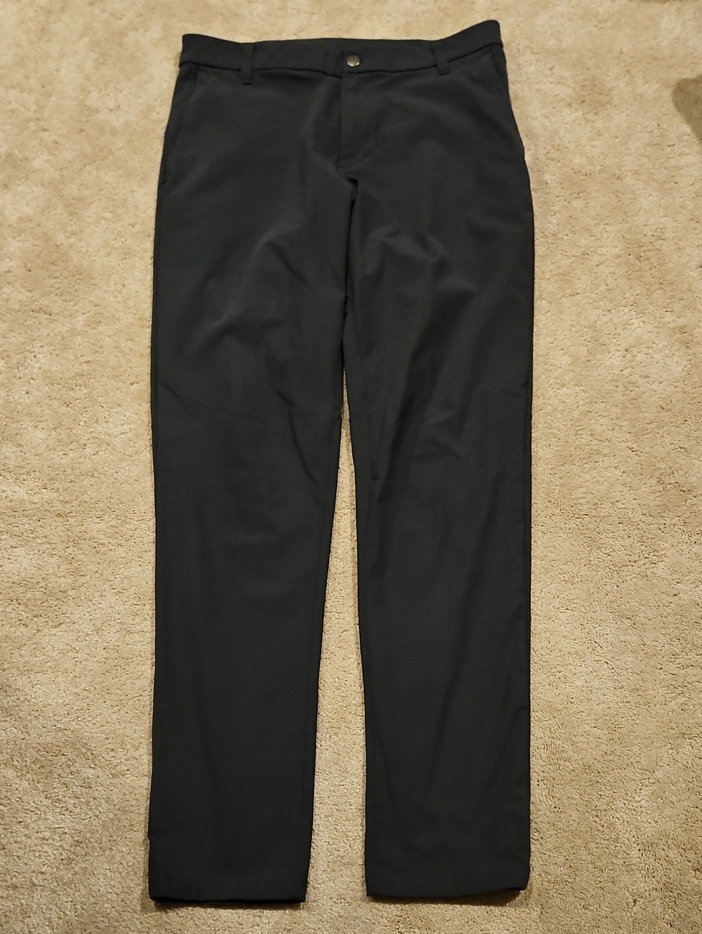 Men's Black Dress Pants - Classic Straight Fit